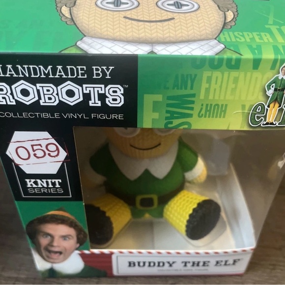 Handmade by Robots Buddy The Elf Vinyl Collectible Figure Knit Series #059 - Picture 4 of 6